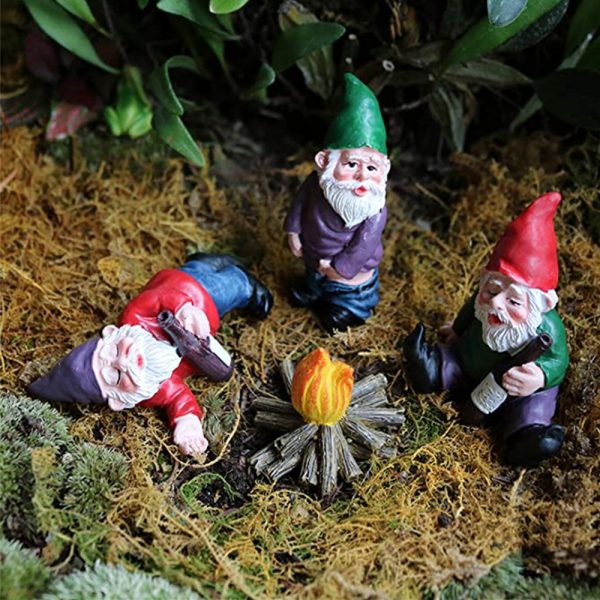 Miniature Garden Elf Ornaments Grass Decoration Gnomes Resin Art_3