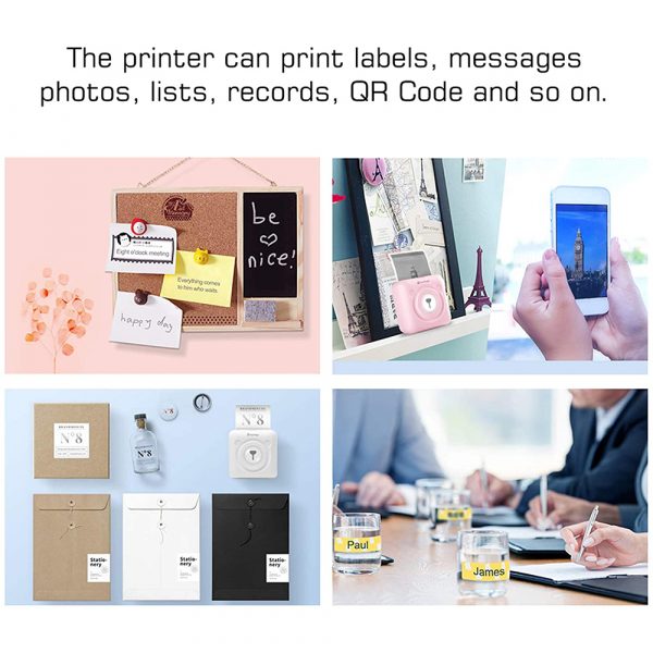 PeriPage Portable Mini Pocket Thermal Paper Photo Printer with Paper_11