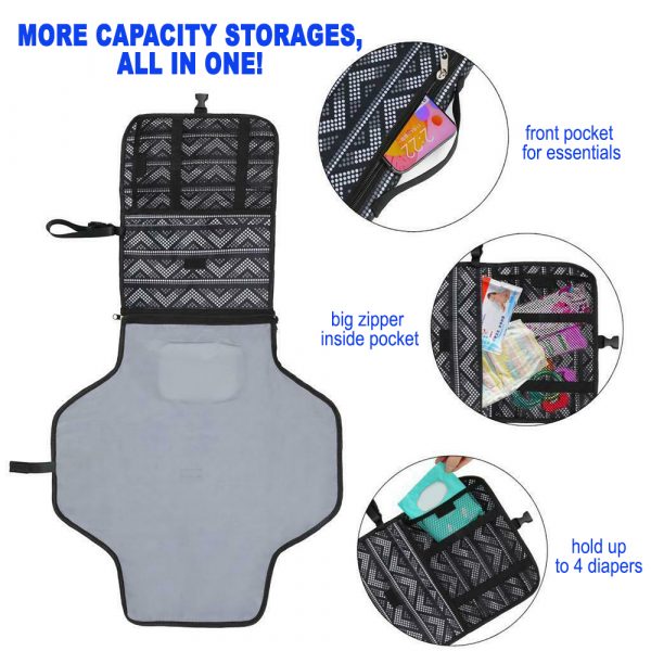 Portable Diaper Changing Pad Nappy Changing Detachable Clutch_2