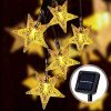 Solar-Powered LED 5-point Star String Lights Outdoor Decorative Lights_0