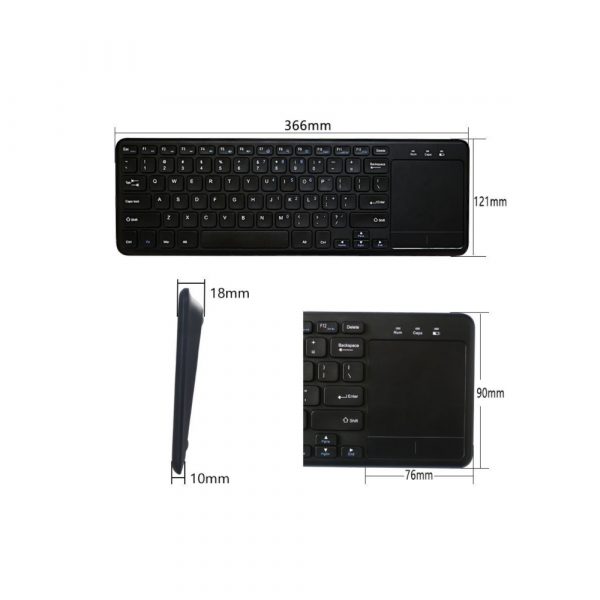 78 Keys 2.4G Wireless Mini Touch Keyboard with Touchpad and Mouse Pad_7