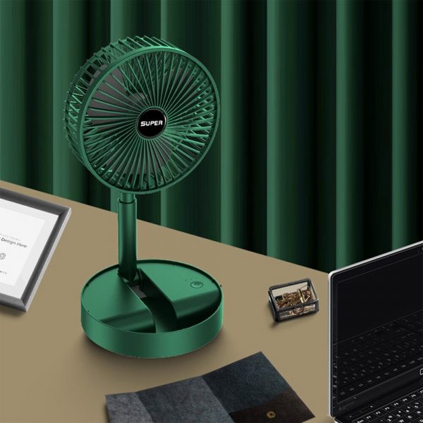 Mini Foldable USB Rechargeable Desk Fan Portable Telescopic Fan_2