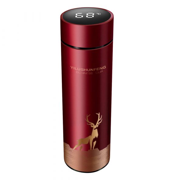 Insulated Hot Water Bottle Vacuum Thermos Flask with LCD Display_2