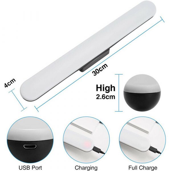 Dimmable LED Magnetic Light Strip Touch Lamp for Reading and Closet_9