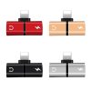 T- Shaped Dual Port Headset and Charger Splitter for Apple iPhone_0