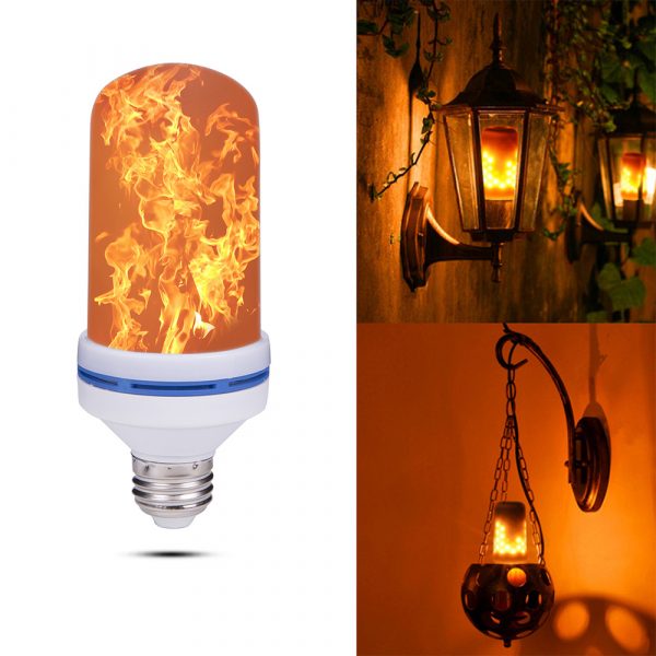 E27 Base Flame Light LED Decorative Unique Flickering Light Bulb_5