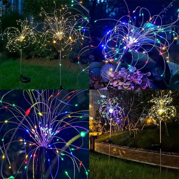 120 LED Solar Powered Outdoor Sparkling Fireworks LED Lights_16