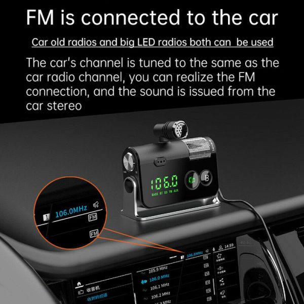 QC3.0 Car Charger Mp3 Player Handsfree FM Transmitter_6