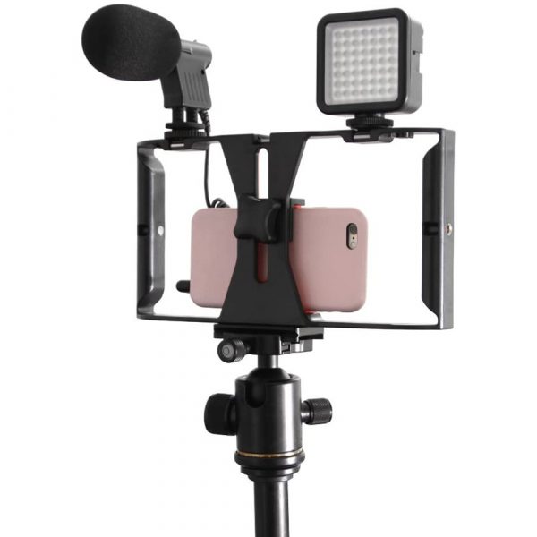 Professional Smartphone Photography Cage Rig Video Stabilizer Grip_0