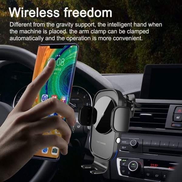 15 W Fast Wireless Car Mobile Phone Holder and QI Charger_8