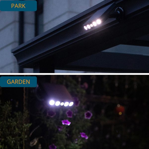 Solar Powered Motion Sensor LED Outdoor Wall Garden Light_13