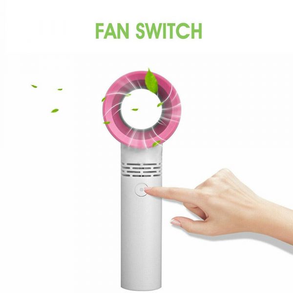 3 Speed Portable Bladeless Handheld Rechargeable Fan_8
