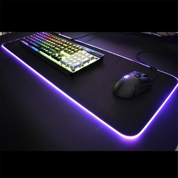 RGB LED Non-Slip Luminous Mouse Pad for Gaming PC Keyboard_6