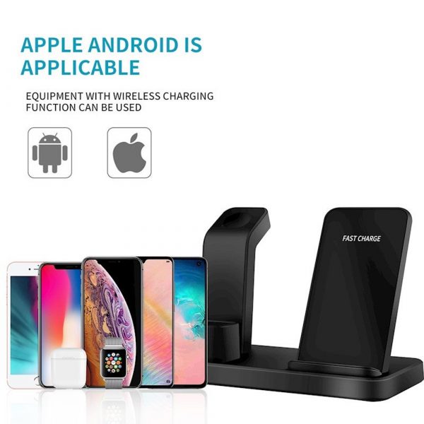 3-in-1 Fast Charging Wireless Mobile Phone Charging Station_8
