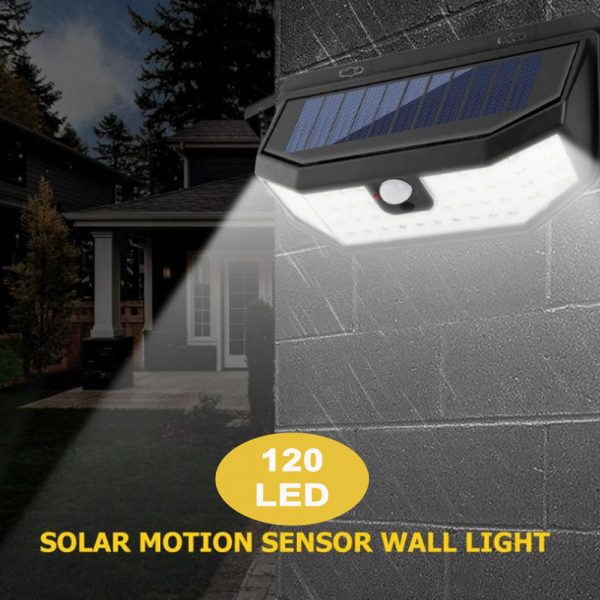 Outdoor Solar Powered Motion Sensor Wide Angled LED Lights_6
