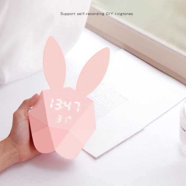 Geometrical Smart Rabbit Musical Motion Sensor Alarm Clock_10