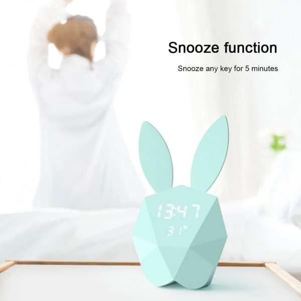 Geometrical Smart Rabbit Musical Motion Sensor Alarm Clock_14
