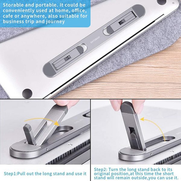 Ergonomic Foldable Aluminum Laptop Cooling Stand and Holder_16