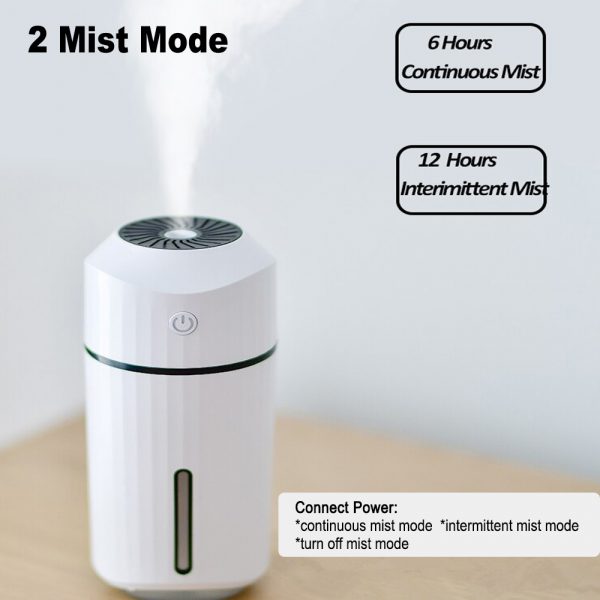320ml Ultrasonic Car Air Humidifier Scent Diffuser and Hydrator_7