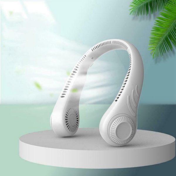 Portable Handsfree Bladeless Rechargeable Hanging Neck Fan_2