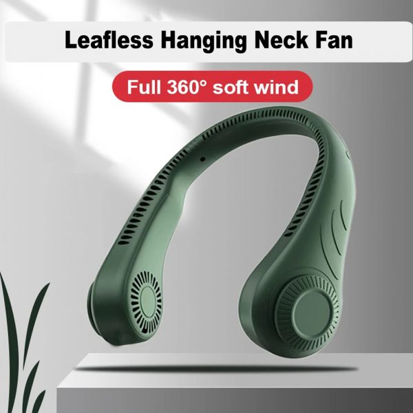 Portable Handsfree Bladeless Rechargeable Hanging Neck Fan_3