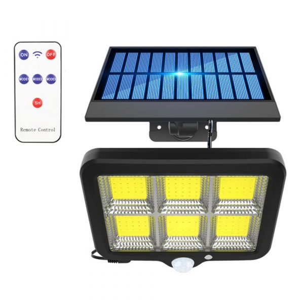 150/160LEDs COB Solar Light Outdoor PIR Motion Sensor Wall Lamp_0