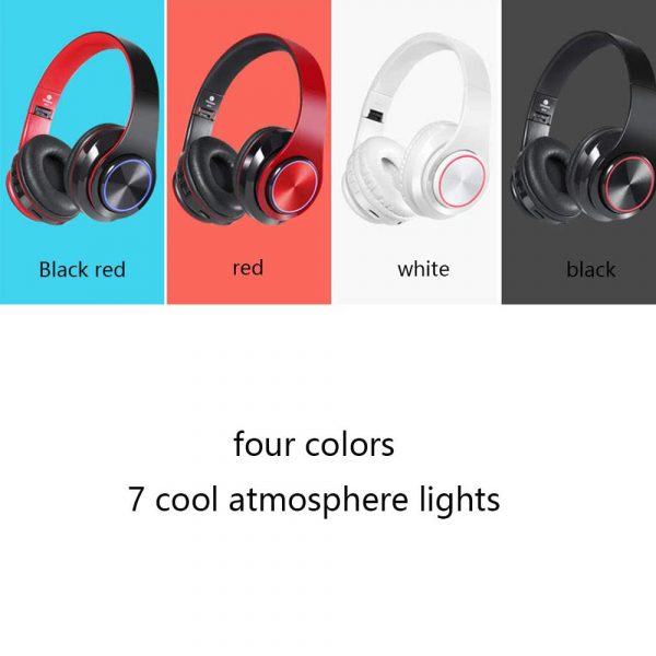 Wireless Bluetooth Rechargeable LED Sports and Gaming Headset_9