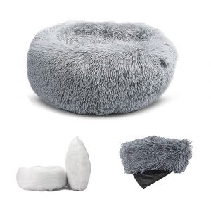 Machine Washable Calming Donut Cat and Dog Pet Bed