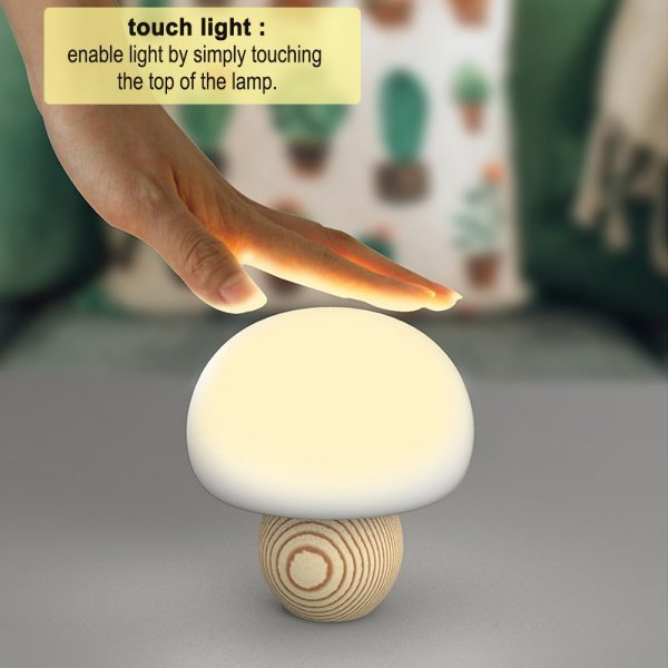 3 Step Dimming Portable Mushroom Soft Light LED Night Lamp_7