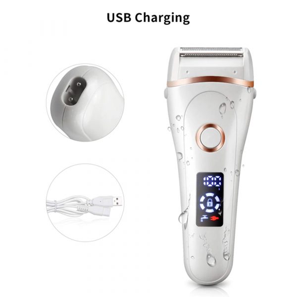 USB Electric Waterproof Hair Trimmer Epilator with LCD Display_12