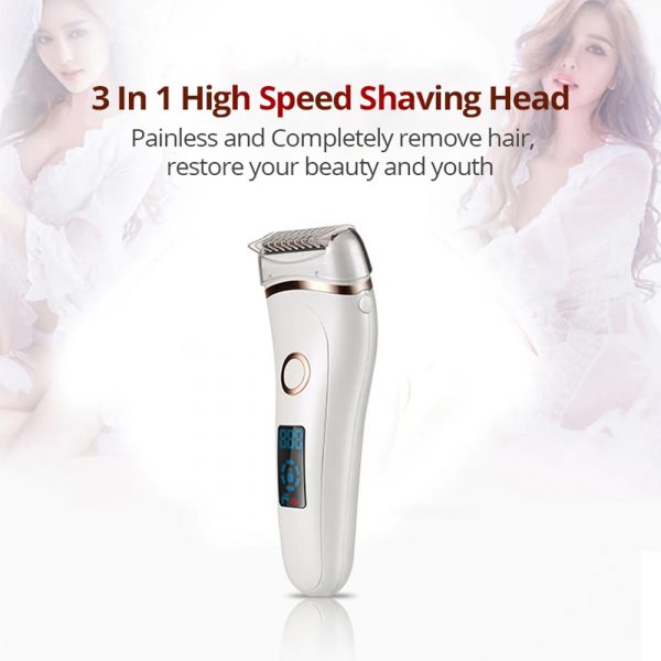 USB Electric Waterproof Hair Trimmer Epilator with LCD Display_5