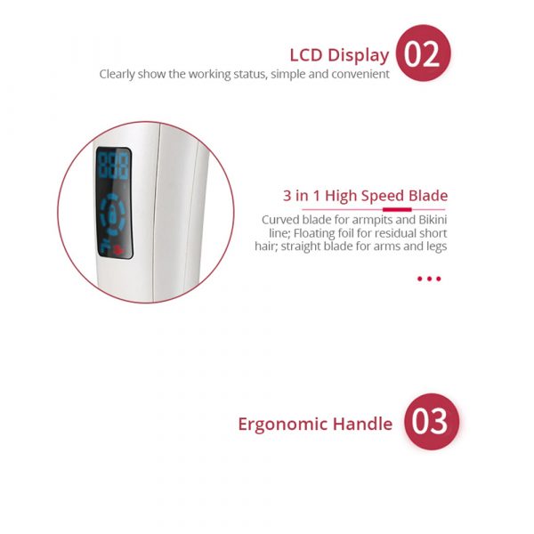 USB Electric Waterproof Hair Trimmer Epilator with LCD Display_9