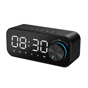 Multifunctional BT 5.0 Speaker Subwoofer LED Alarm Clock- USB Powered