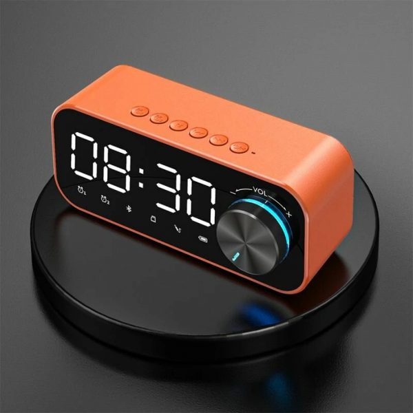B126 Multifunctional BT 5.0 Speaker Subwoofer LED Alarm Clock_5