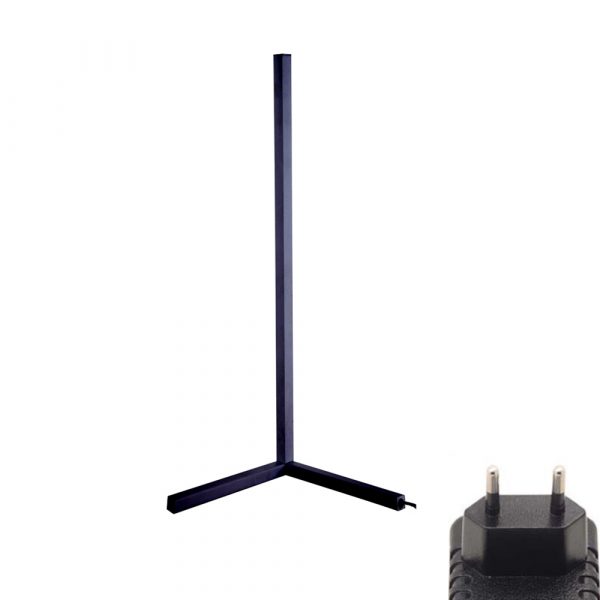 Modern and Simple RGB LED Corner Rod Standing Floor Lamp_4
