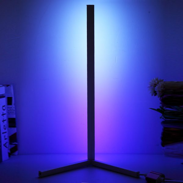 Modern and Simple RGB LED Corner Rod Standing Floor Lamp_30