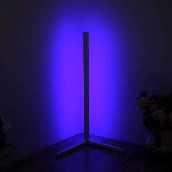 Modern and Simple RGB LED Corner Rod Standing Floor Lamp_20