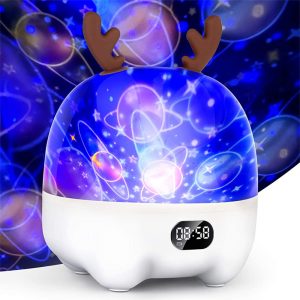 USB Rechargeable LED Elk Light Projector and Bluetooth Music Lamp