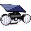 PIR Motion Sensor Solar Powered Waterproof White LED Lights_0