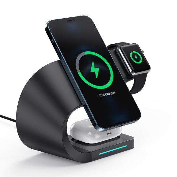4-in-1 Multifunctional Fast Charging Magnetic Wireless Charger_1