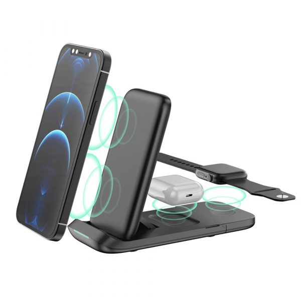 3-in-1 Fast Charging Wireless Charging Station for Qi Devices_0