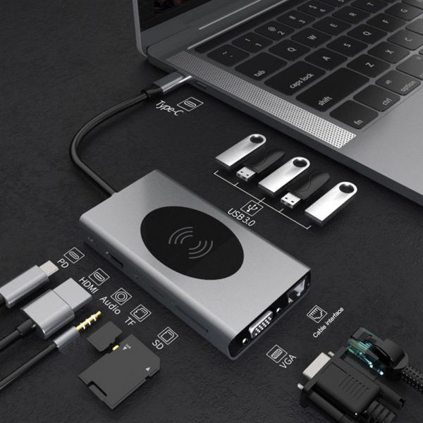13-in-1 Multifunctional Docking Hub and Wireless Charging Station_10