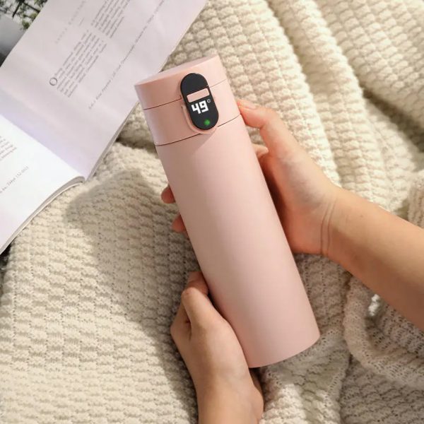 Rechargeable Insulated Smart Water Bottle with OLED Display_4
