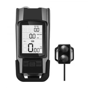 3-in-1 Bicycle Speedometer Rechargeable Bike Light- USB Charging
