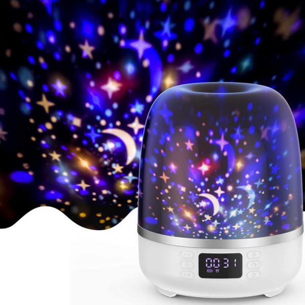 Multi-function Star Light Projector Bluetooth Speaker Night Lamp_2