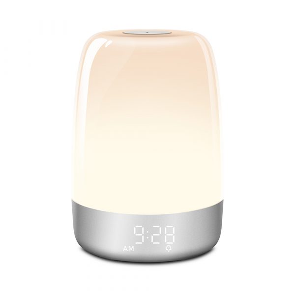 Dimmable Bedside Touch Night Light with Alarm Clock Function_3