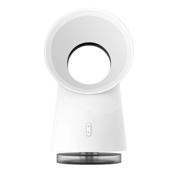 3 in 1 Mini Cooling Fan Bladeless Desktop Mist Humidifier w/ LED Light_0