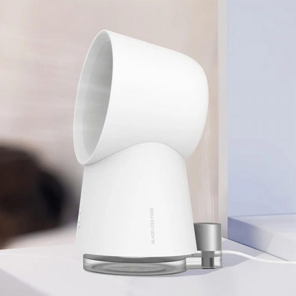 3 in 1 Mini Cooling Fan Bladeless Desktop Mist Humidifier w/ LED Light_2