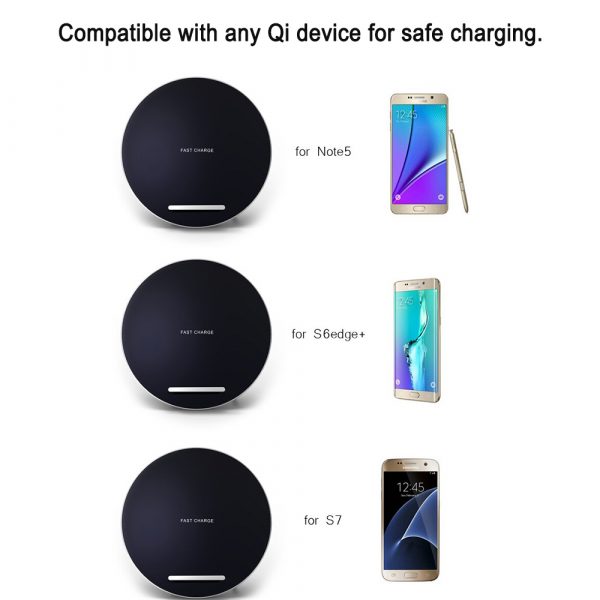 Fast Charging Dual Coil Wireless Charging Pad for QI Devices_4