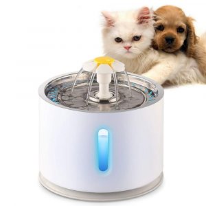 Automatic Pet Water Fountain with Pump and LED Indicator( UK/AU/EU/US plug)